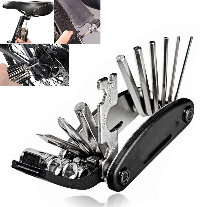 Vridezone 16-in-1 Folding E-Bike Repair Multitool Kit