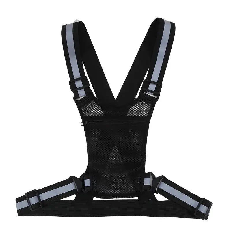 Vridezone Adjustable Reflective E-Bike Visibility Vest with Pocket