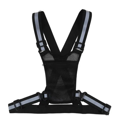Vridezone Adjustable Reflective E-Bike Visibility Vest with Pocket