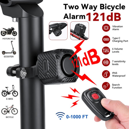 Vridezone 4-in-1 E-Bike Taillight & Anti-Theft Alarm