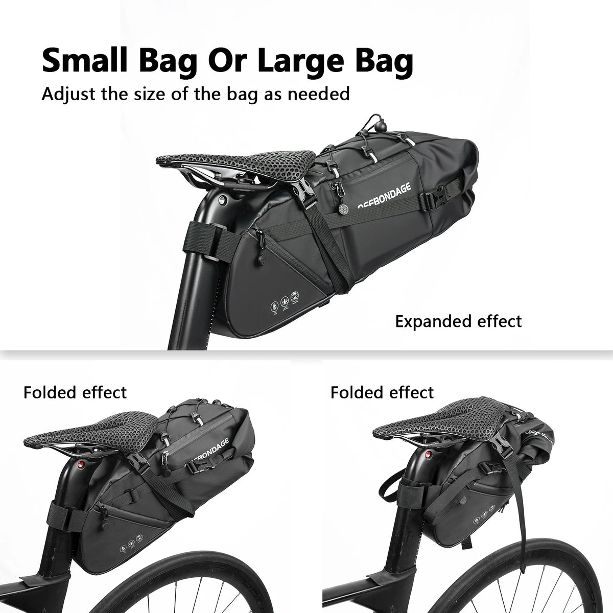 Vridezone 15L Waterproof E-Bike Saddle Bag