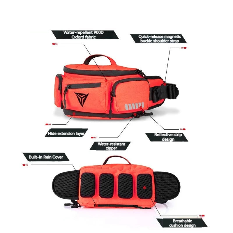Vridezone Expandable Water-Resistant E-Bike Waist Bag