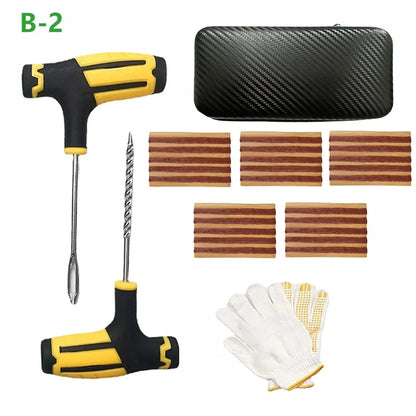 Vridezone Tubeless Tyre Puncture Repair Kit with Rubber Strips