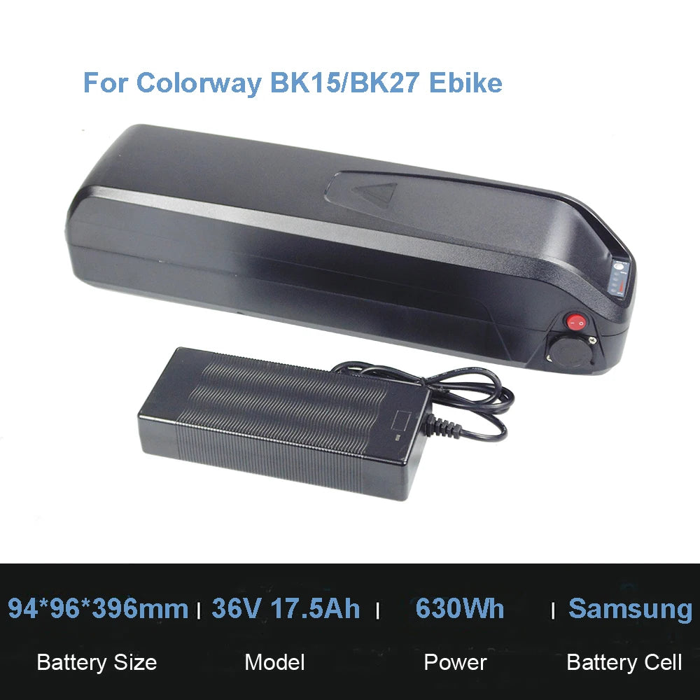 E-Bike Batteries 36V 48V 12Ah 15Ah 20Ah Li-ion Battery for Hitway Colorway BK15 BK27 BK29 Baolujie Poleejiek Electric Bike