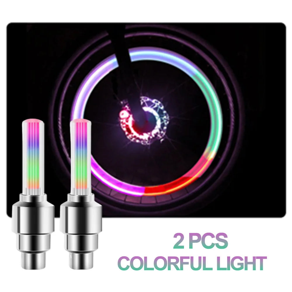 Vridezone Neon Motion-Activated E-Bike Tyre Valve Lights