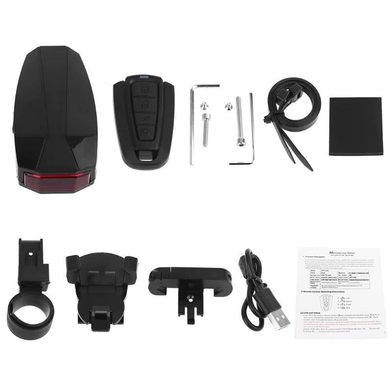 Vridezone A6 E-Bike Taillight & Anti-Theft Alarm