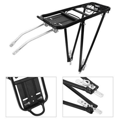 Cycling Cargo Racks Bicycle Rear Carrier Road Bikes Luggage Rack Shelf Cycling Pannier Bracket Luggage Carrier Bike Accessories
