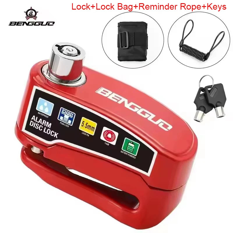 Vridezone 110 dB E-Bike Anti-Theft Disc Brake Lock