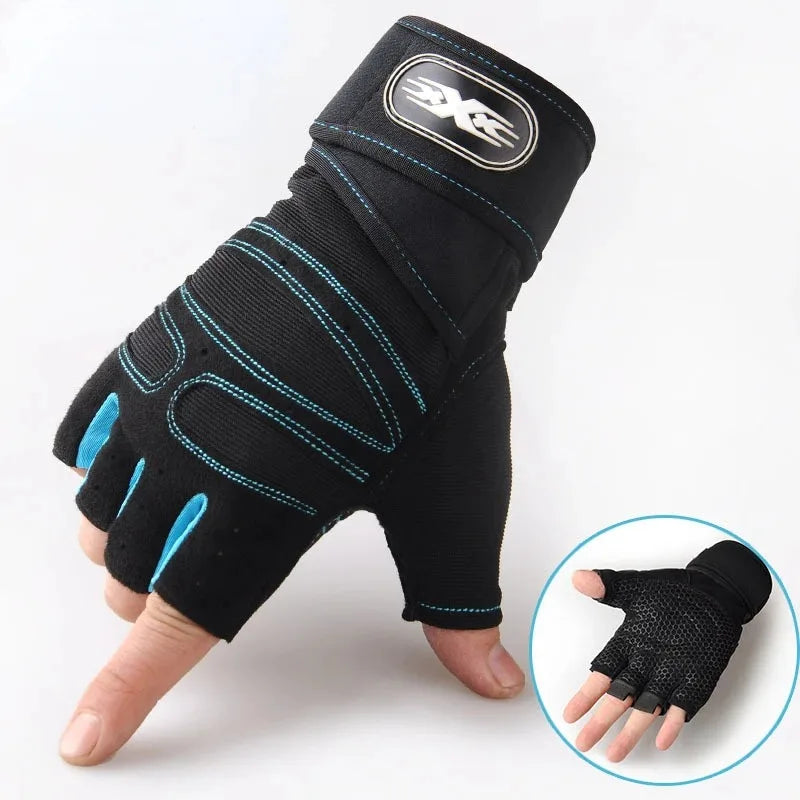 Vridezone Breathable Half-Finger E-Bike Gloves with Wrist Support
