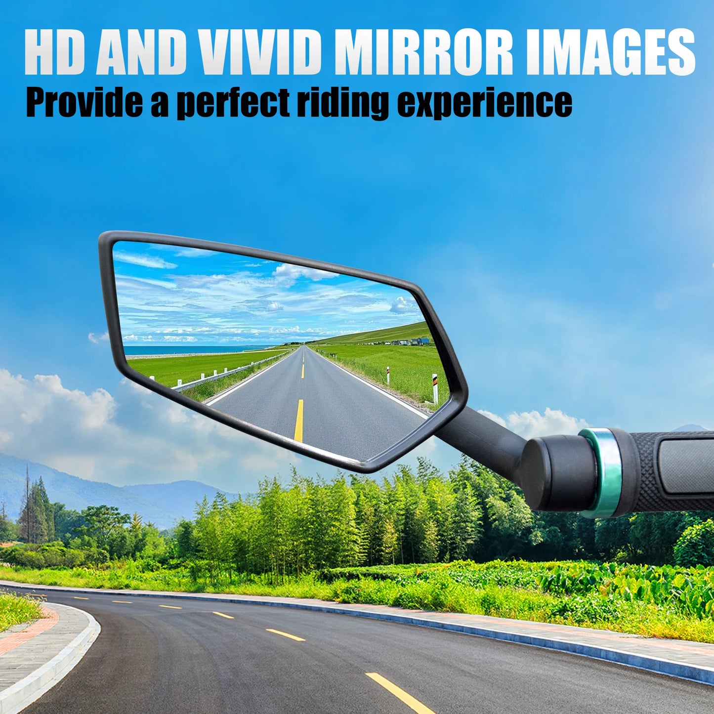 Vridezone Extended 360° E-Bike Bar-End Rear-View Mirror