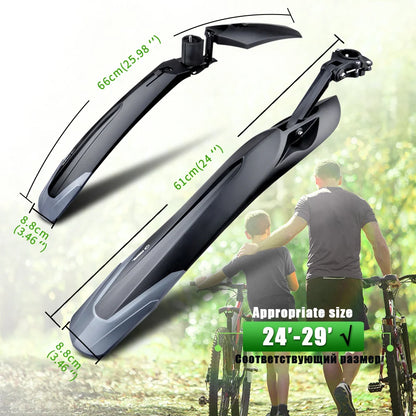 Vridezone Quick-Release E-Bike Mudguards for 26–29-Inch Wheels