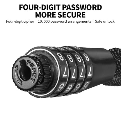 Vridezone 100 cm 4-Digit E-Bike Combination Chain Lock