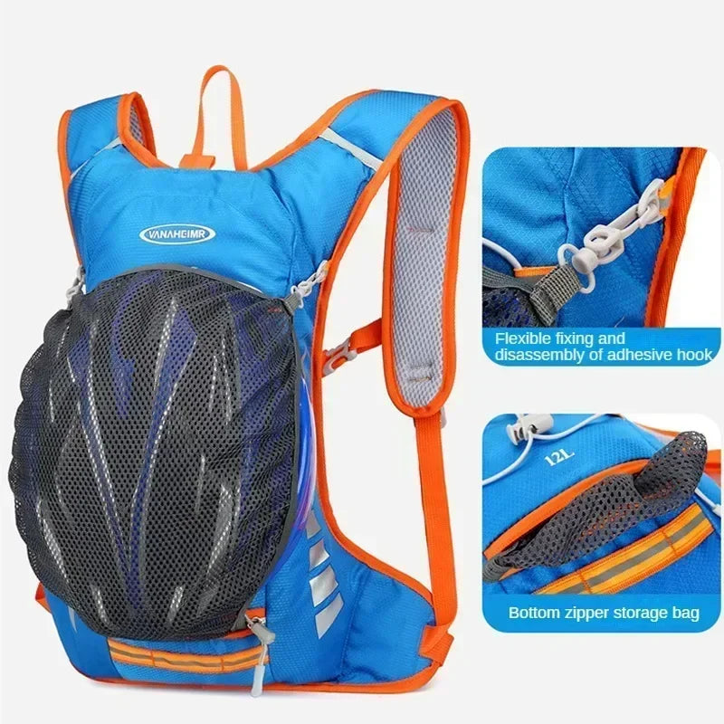 Vridezone 12L Water-Resistant E-Bike Riding Backpack