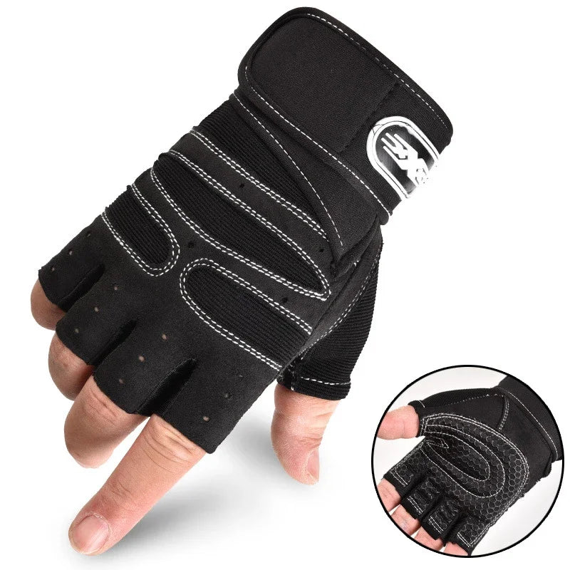 Vridezone Breathable Half-Finger E-Bike Gloves with Wrist Support
