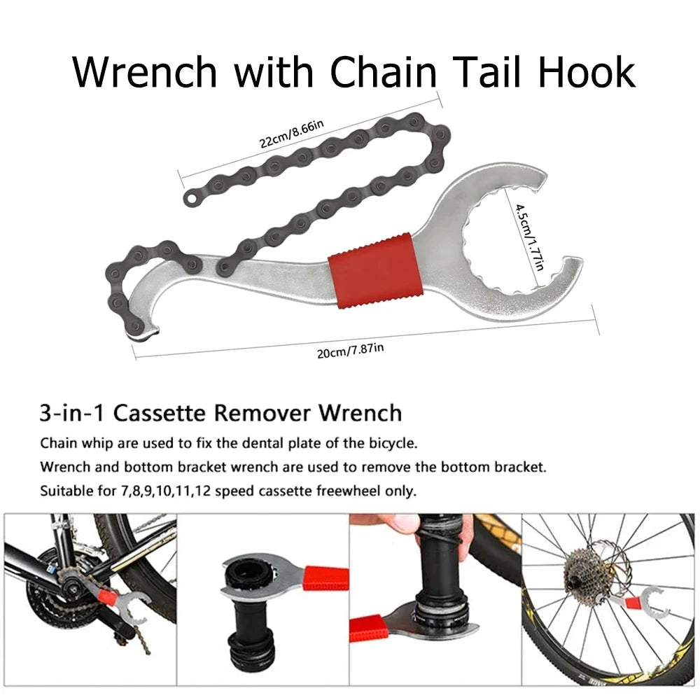 Vridezone E-Bike Chain, Crank and Cassette Repair Tools