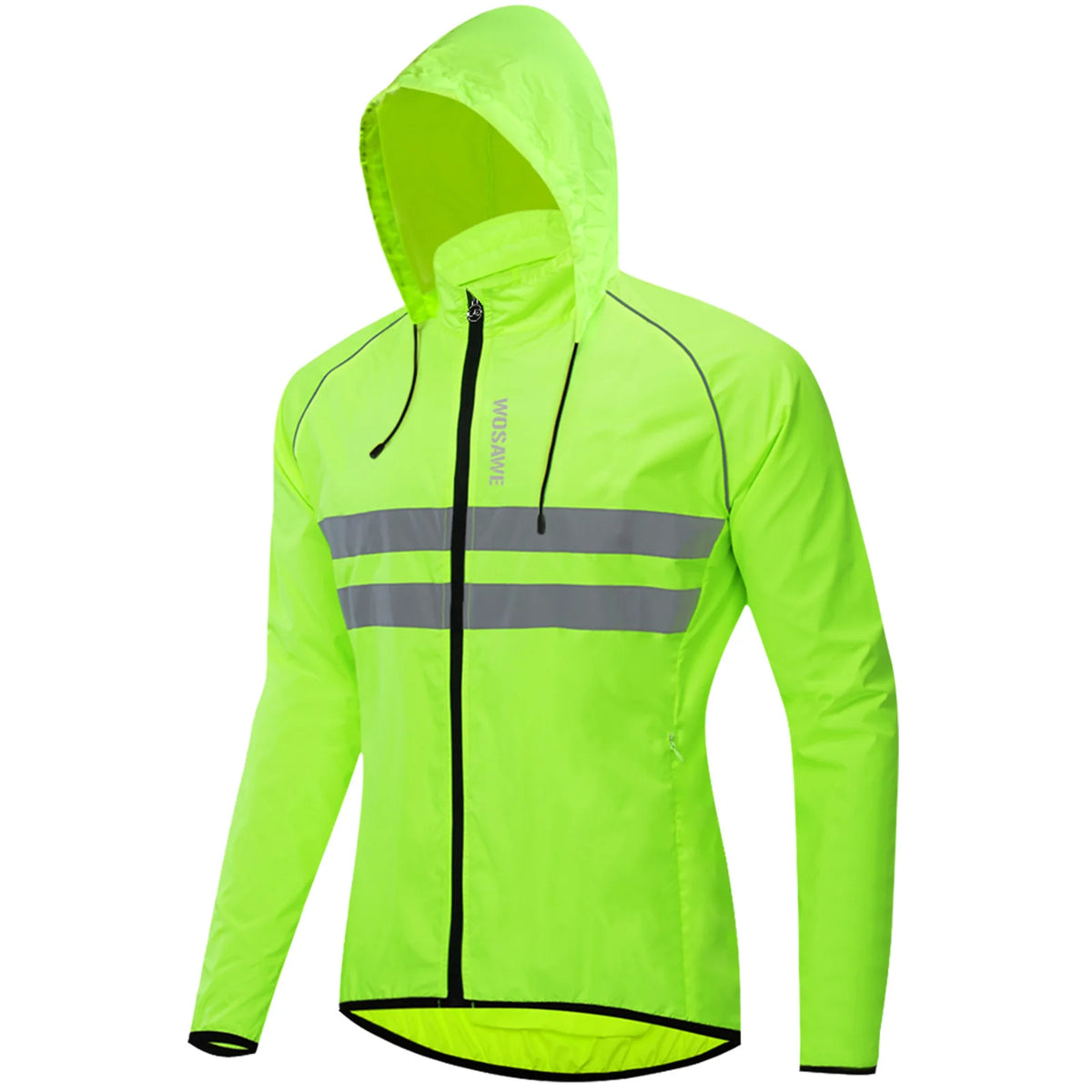 Vridezone Men’s Packable Hooded E-Bike Windbreaker Jacket