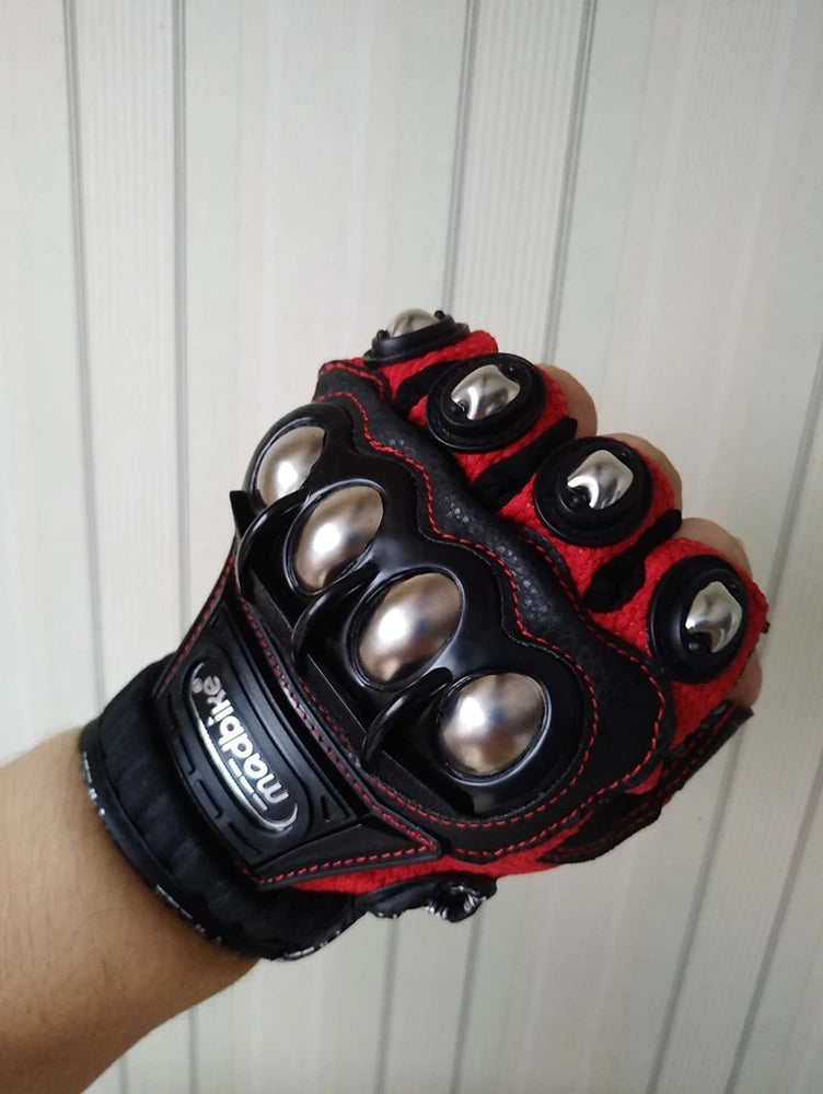 Vridezone Armoured Half-Finger E-Bike Riding Gloves