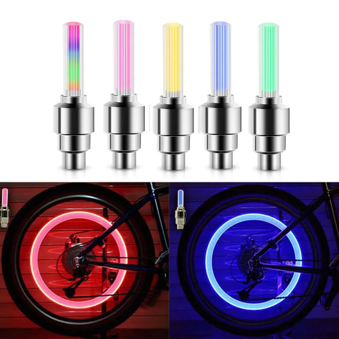 Vridezone Neon Motion-Activated E-Bike Tyre Valve Lights