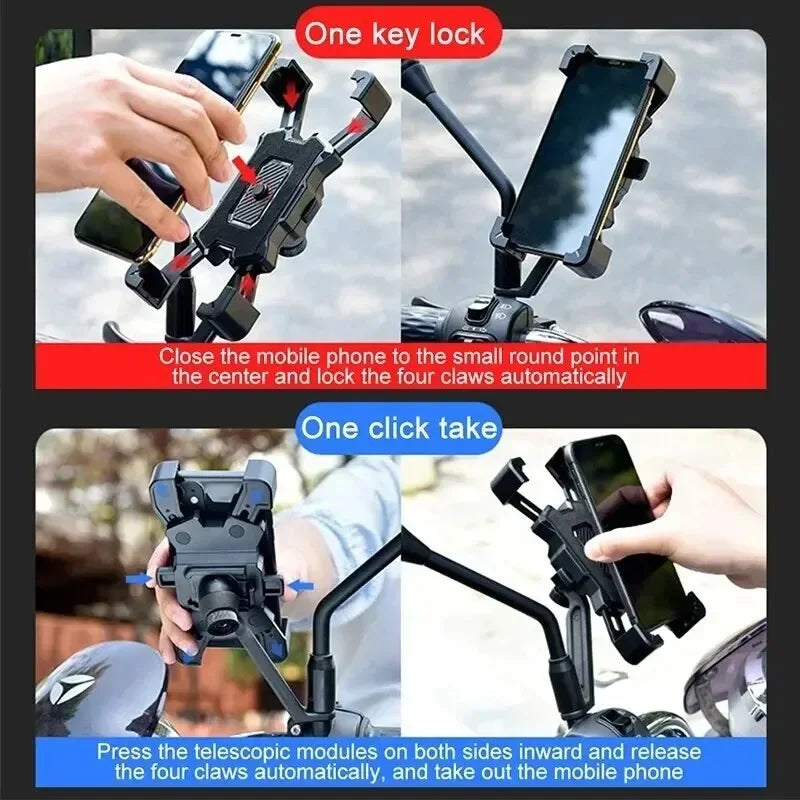 Vridezone 360° Gravity-Lock E-Bike Phone Holder