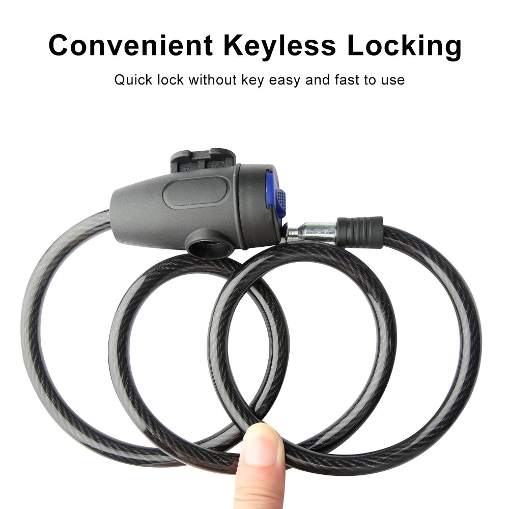 Vridezone 85 cm Key-Operated E-Bike Cable Lock