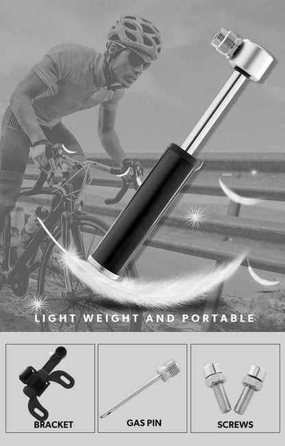 Vridezone Mini E-Bike Tyre Pump – 120 PSI with Presta and Schrader Valves