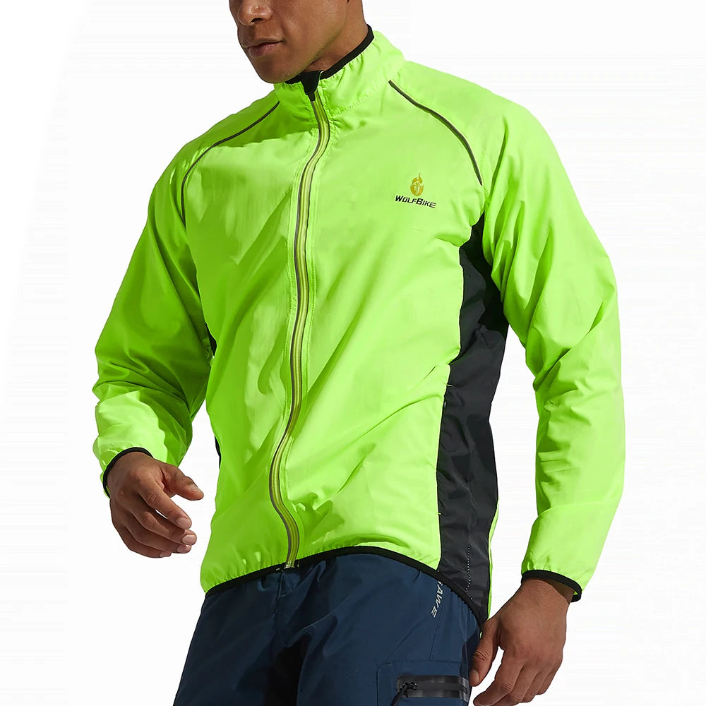 Vridezone Men’s Lightweight Reflective E-Bike Rain Jacket