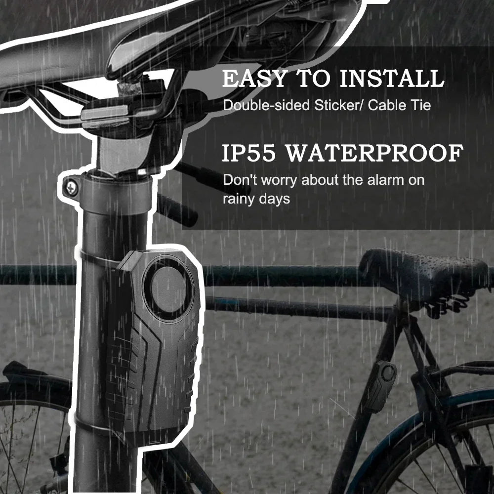 Vridezone 113 dB Wireless E-Bike Anti-Theft Alarm