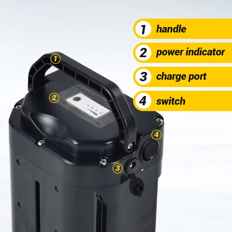 36V 24V Ebike Battery Seat post mounting frog batteria 17.5Ah 14Ah 13Ah 10Ah for Jenney A2B Kuo Magnum 250W 500W Motor batteries