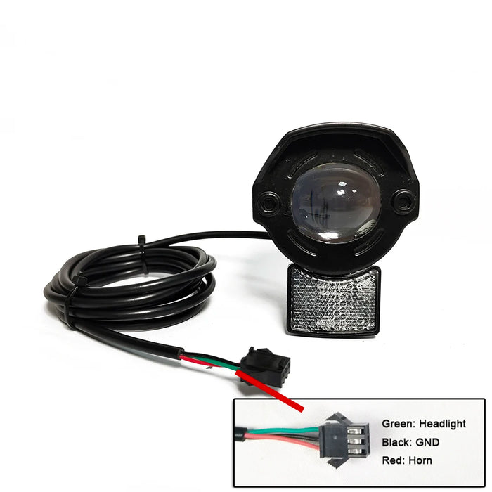 🚲 EBKE E-Bike LED Headlight (3500 LUX | 6W | 24V–60V)