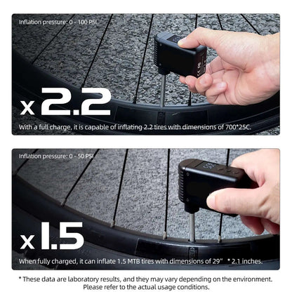 Vridezone Digital Electric E-Bike Tyre Inflator