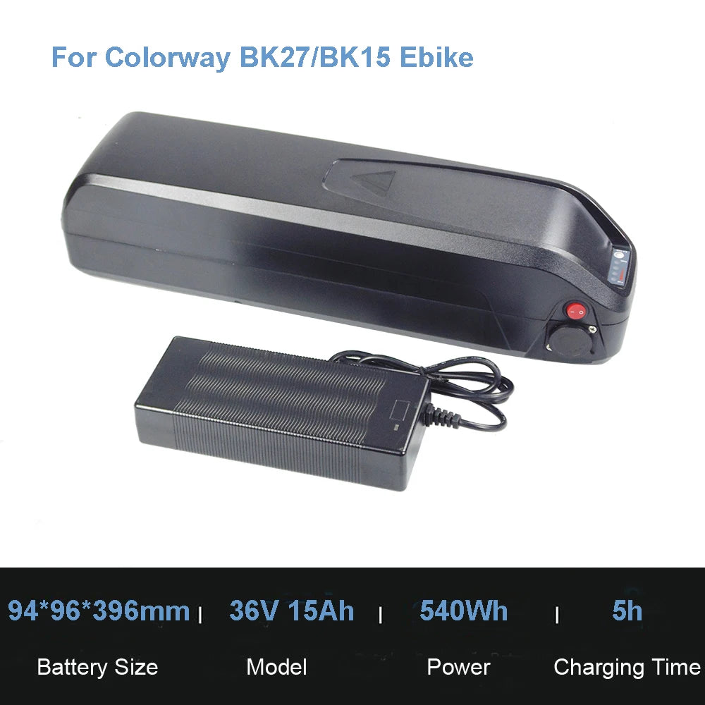 E-Bike Batteries 36V 48V 12Ah 15Ah 20Ah Li-ion Battery for Hitway Colorway BK15 BK27 BK29 Baolujie Poleejiek Electric Bike