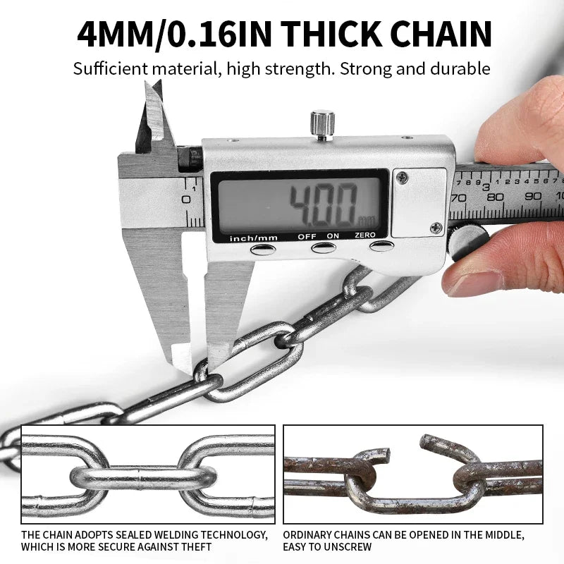 Vridezone 100 cm 4-Digit E-Bike Combination Chain Lock