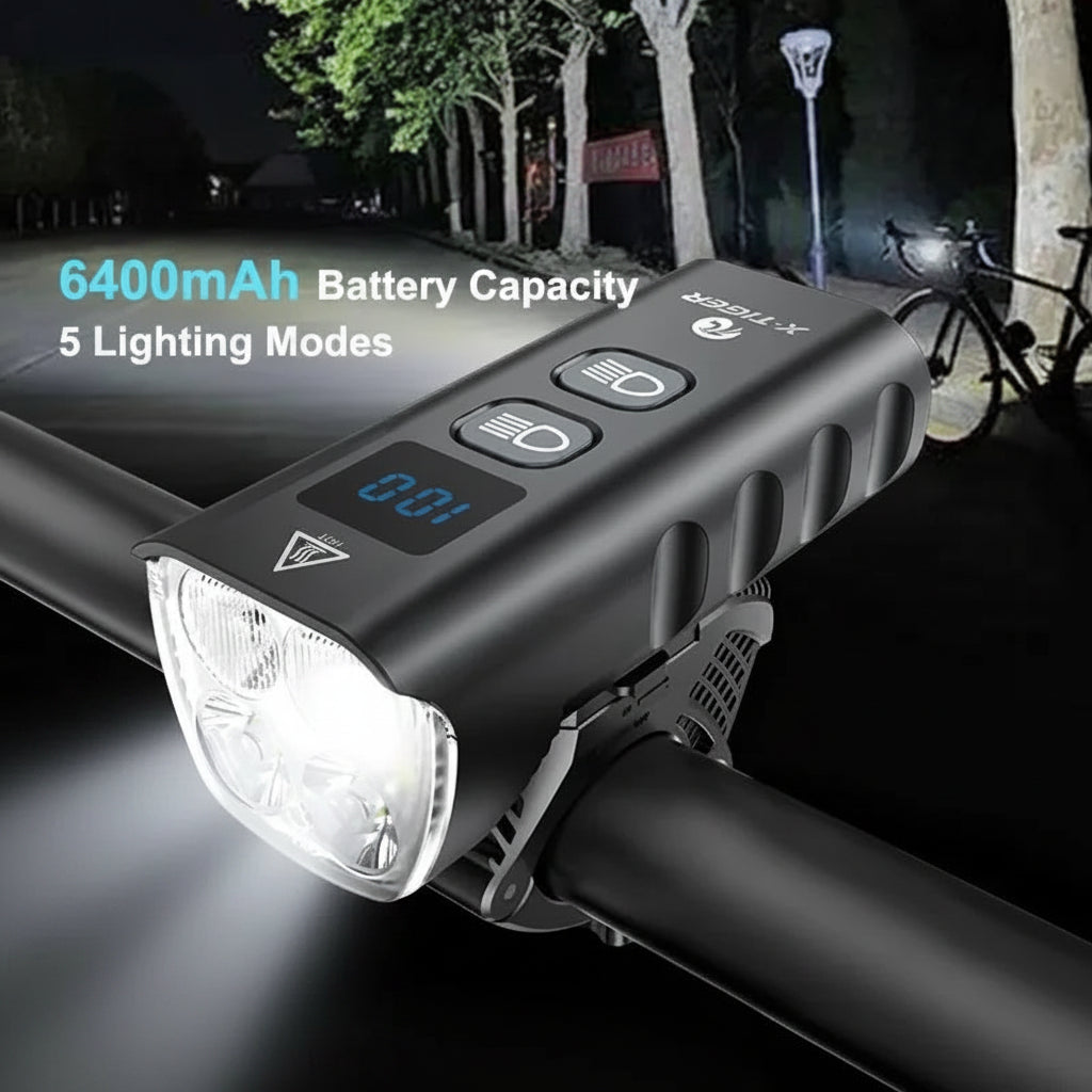 Vridezone 2400-Lumen USB Rechargeable E-Bike Headlight
