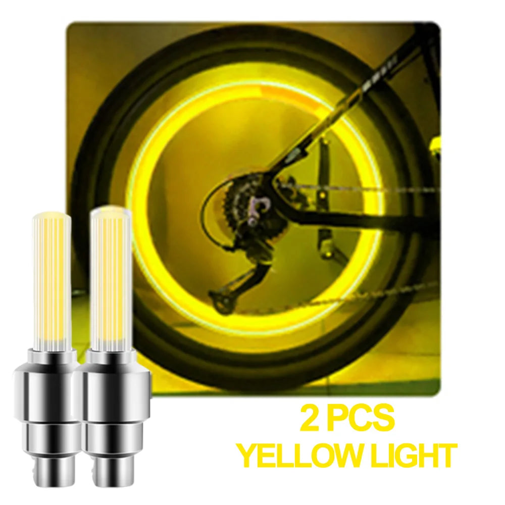 Vridezone Neon Motion-Activated E-Bike Tyre Valve Lights