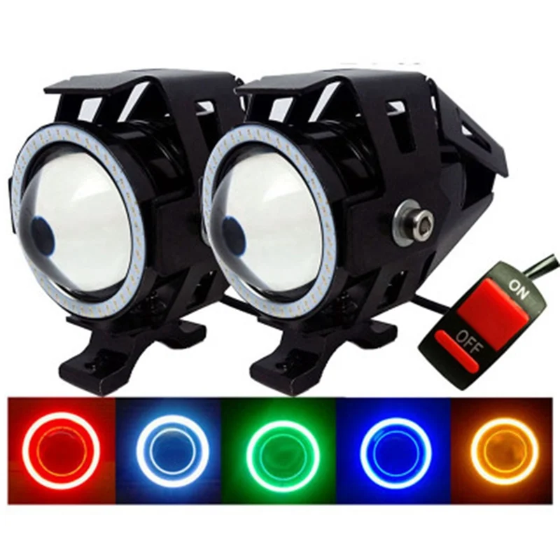 E-Bike Light Headlight Input DC 12V-80V Ebike Handlebar Lamp Electric Scooter LED Front Light HOT