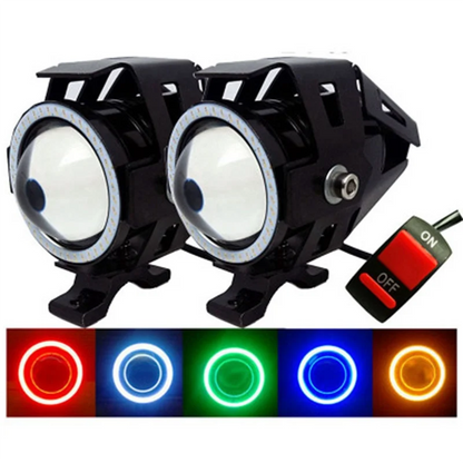 E-Bike Light Headlight Input DC 12V-80V Ebike Handlebar Lamp Electric Scooter LED Front Light HOT