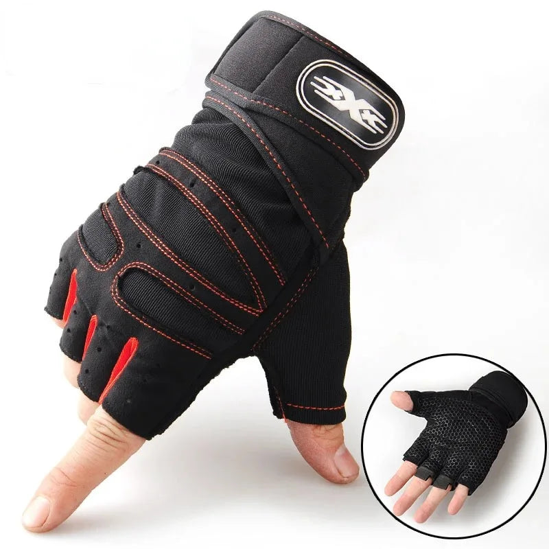 Vridezone Breathable Half-Finger E-Bike Gloves with Wrist Support