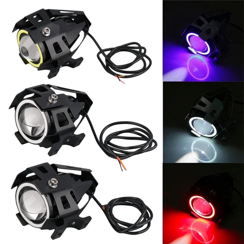 E-Bike Light Headlight Input DC 12V-80V Ebike Handlebar Lamp Electric Scooter LED Front Light HOT