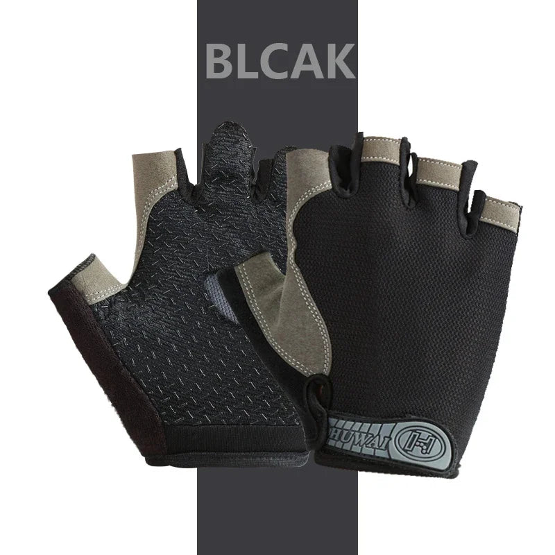 Vridezone Breathable Half-Finger E-Bike Gloves with Wrist Support