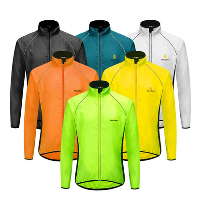 Vridezone Men’s Lightweight Reflective E-Bike Rain Jacket