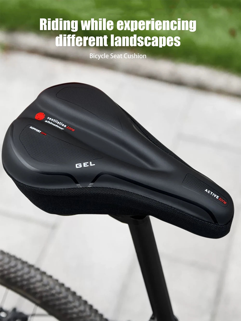 Vridezone Waterproof Silicone E-Bike Saddle Cushion