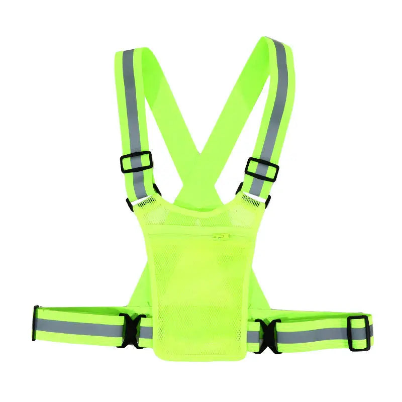 Vridezone Adjustable Reflective E-Bike Visibility Vest with Pocket
