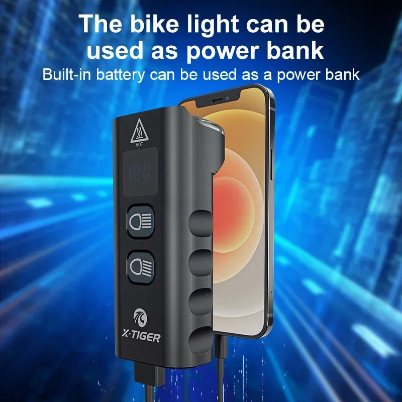 Vridezone 2400-Lumen USB Rechargeable E-Bike Headlight