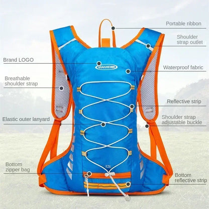 Vridezone 12L Water-Resistant E-Bike Riding Backpack