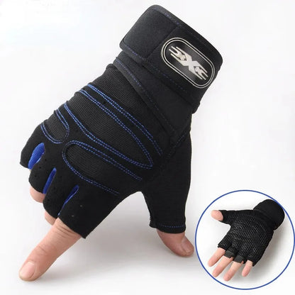 Vridezone Breathable Half-Finger E-Bike Gloves with Wrist Support