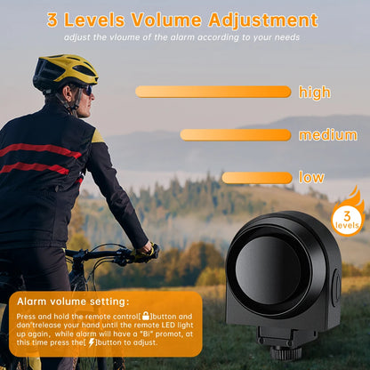 Vridezone 115 dB Wireless E-Bike Anti-Theft Alarm