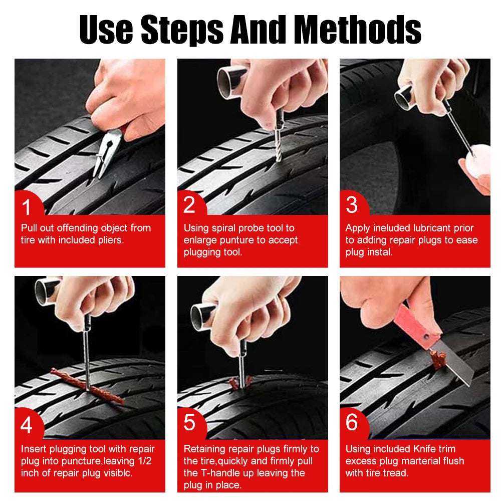 Vridezone 45-Piece Tubeless Tyre Repair Kit for E-Bikes