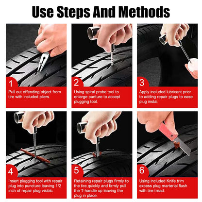 Vridezone 45-Piece Tubeless Tyre Repair Kit for E-Bikes
