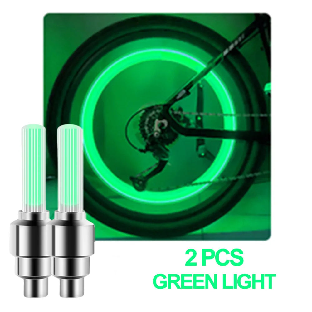 Vridezone Neon Motion-Activated E-Bike Tyre Valve Lights