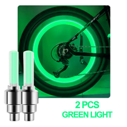 Vridezone Neon Motion-Activated E-Bike Tyre Valve Lights